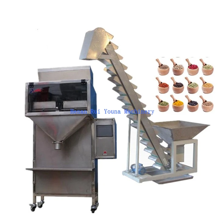 2 scale weighing filling machine for grain seed